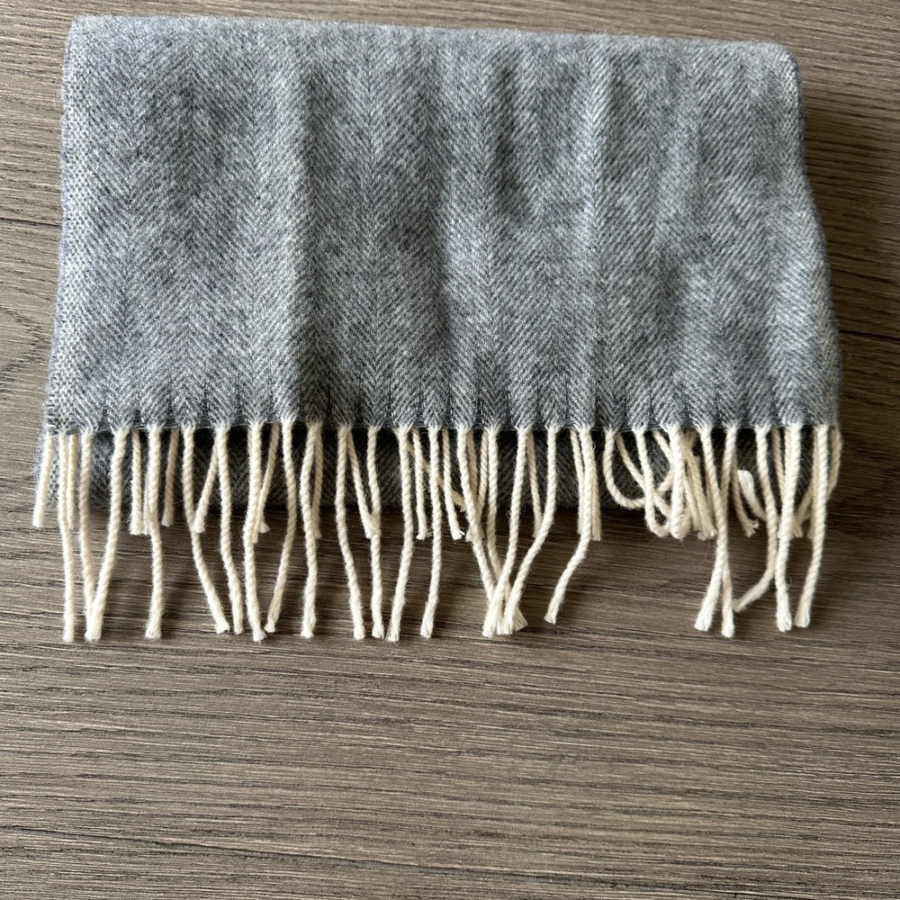 Barbarosa Gray Wool Blend Fabric Made in Italy 12” x 64”